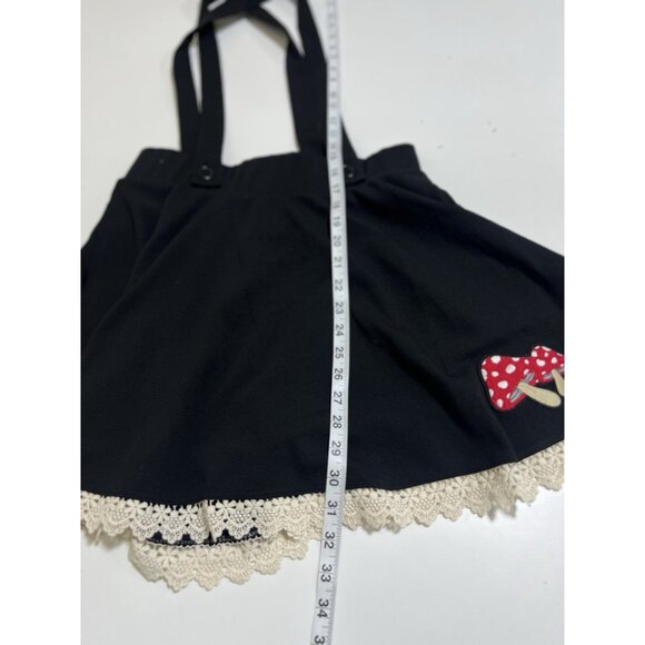 Midnight Hour Mushroom Patch Suspender Skirt Hot Topic XL Gothic Grunge NWT - Picture 9 of 10